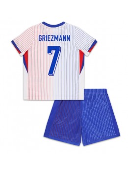 Detské Futbalové oblečenie Francúzsko Antoine Griezmann #7 ME 2024 Krátky Rukáv - Preč (+ trenírky)